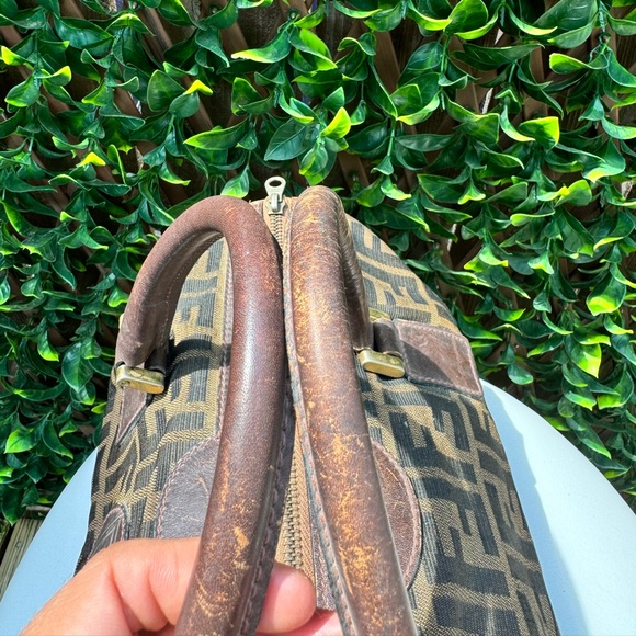 Fendi Zucca Canvas Boston Handbag - Picture 7 of 12